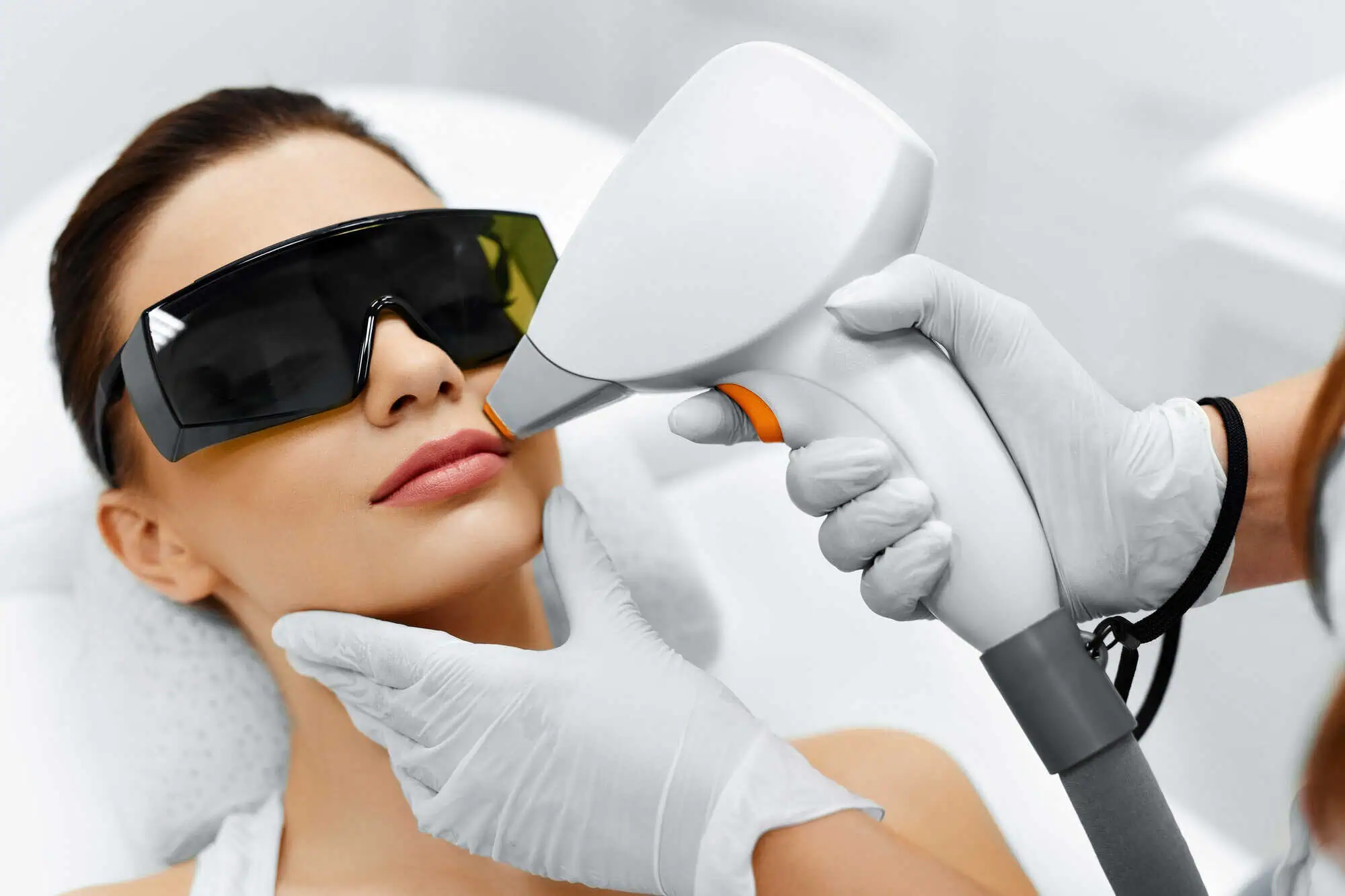 Woman receiving Laser Services