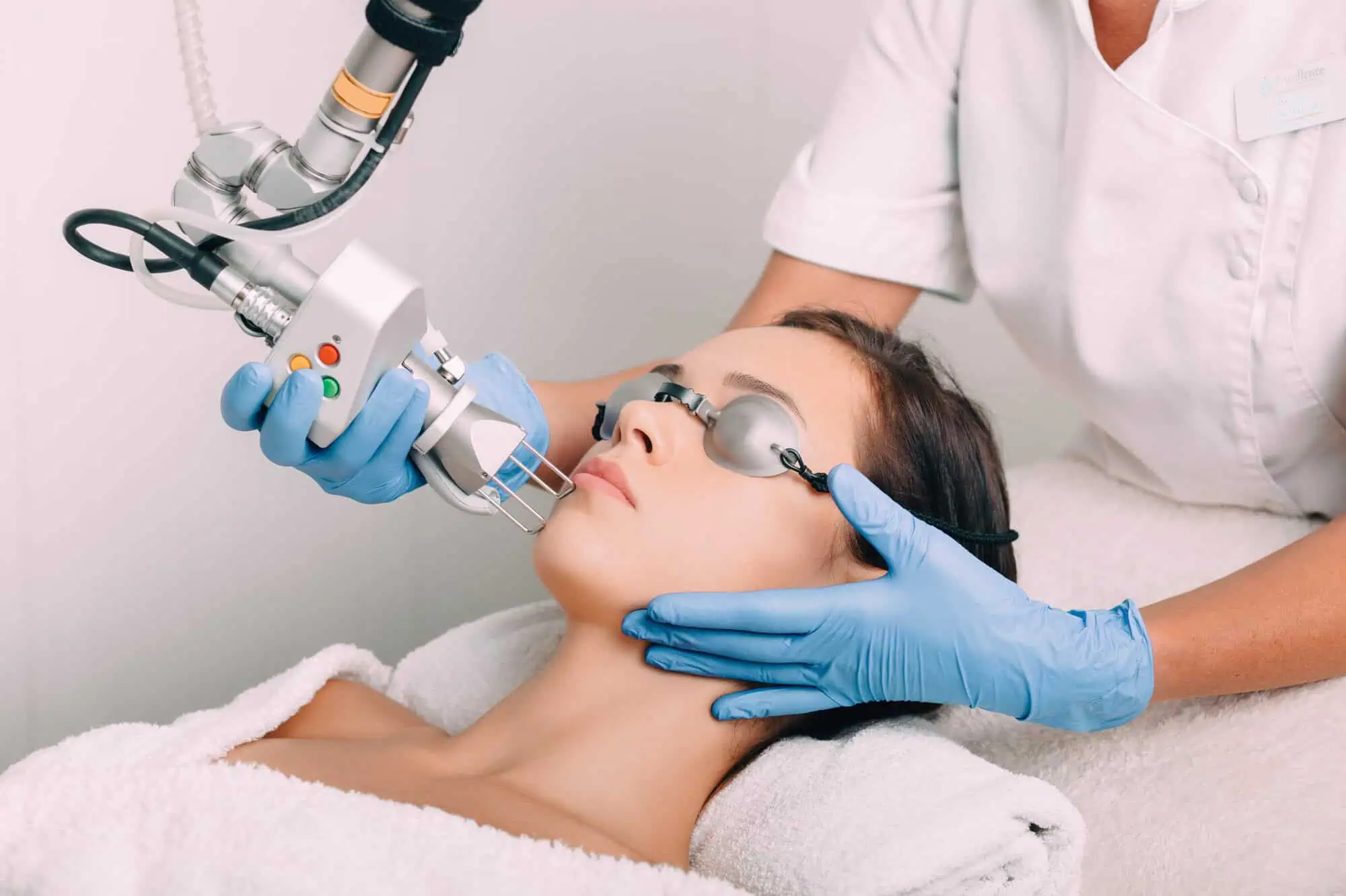 Woman receiving Laser Services