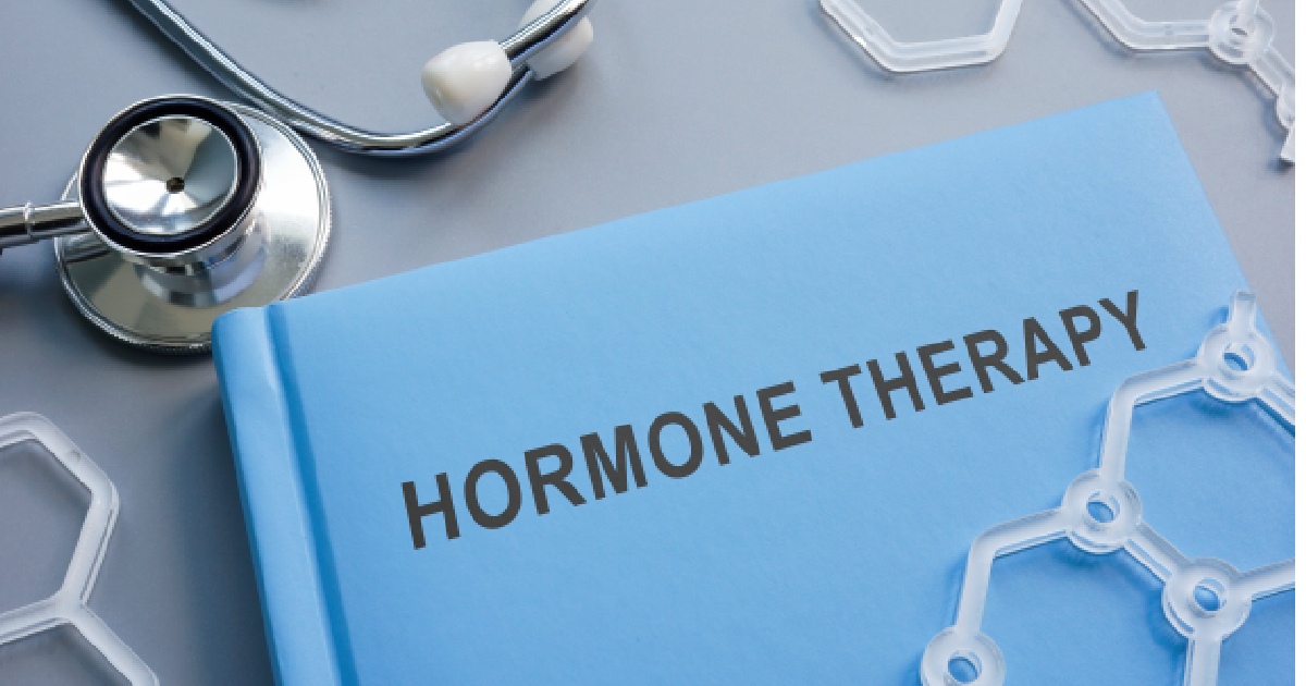 A blue book titled 'Hormone Therapy' placed on a table representing Hormone Balancing in Princeton, WV